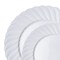 Smarty Had A Party White Flair Plastic Dinnerware Value Set (144 Dinner Plates + 144 Salad Plates), 288PK 210WVP-CASE - alternate 1